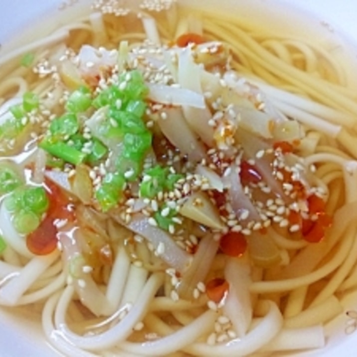 一人様用ランチ ザーサイとラー油たっぷりおうどん レシピ 作り方 By Fly To The Sky0985 楽天レシピ